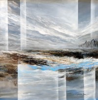 L'passo Benjamin, 42 x 48 Inch, Acrylic on Canvas, Abstract Paintings, AC-LPB-036